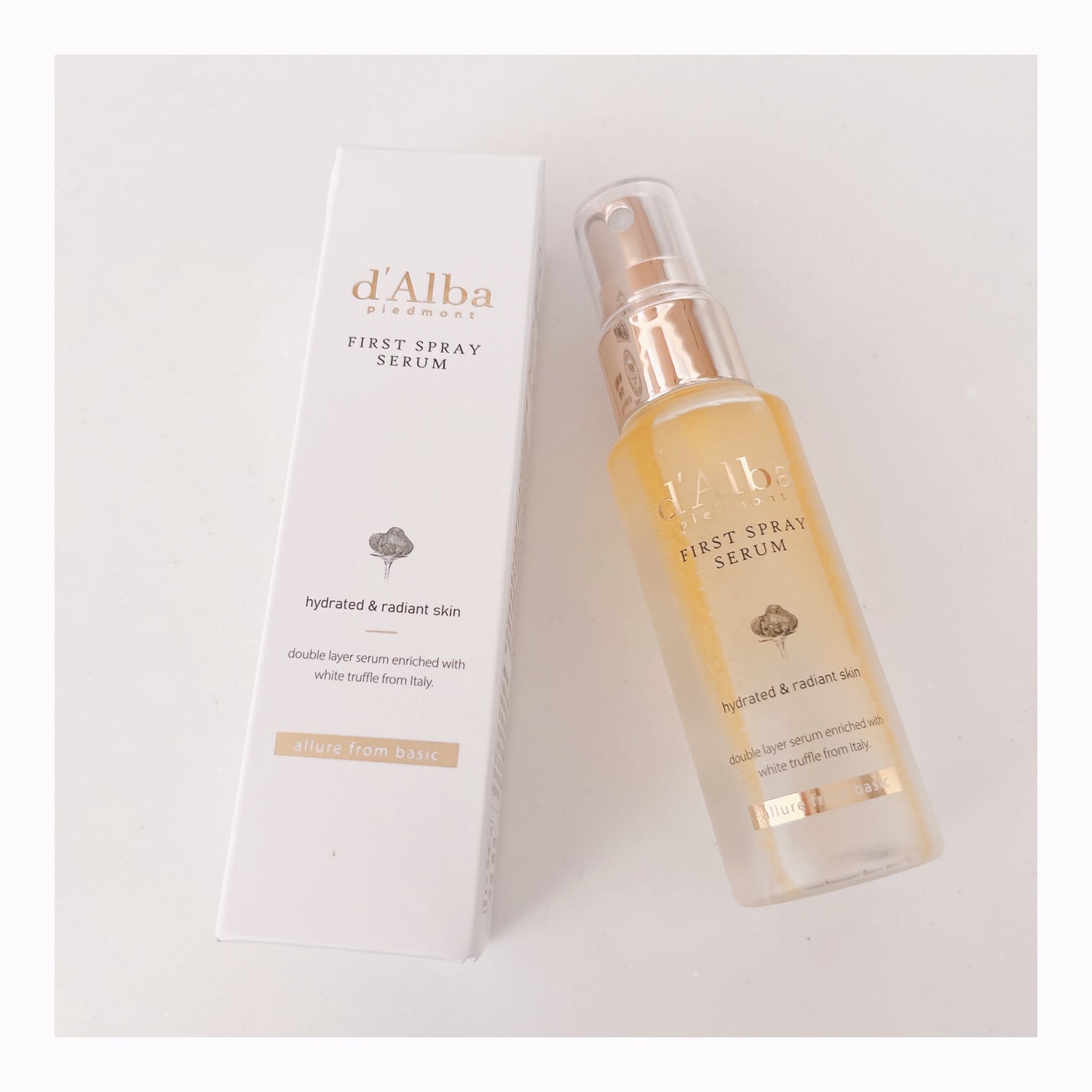 ダルバ ホワイトトリュフファーストスプレーセラム/ダルバ/ミスト状化粧水を使ったクチコミ(1枚目)