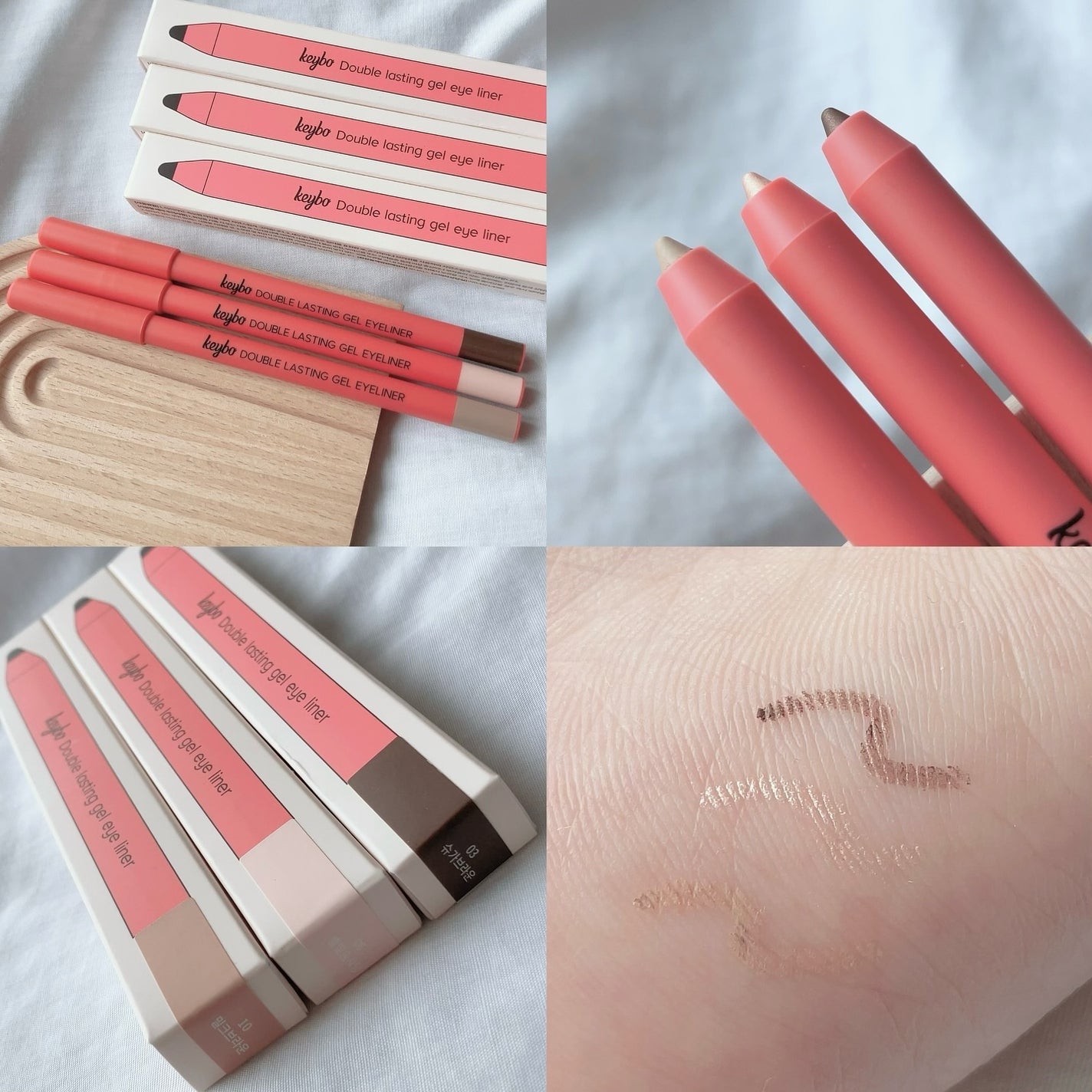 ダブルラスティングジェルライナー/keybo/ジェルアイライナーを使ったクチコミ(3枚目)
