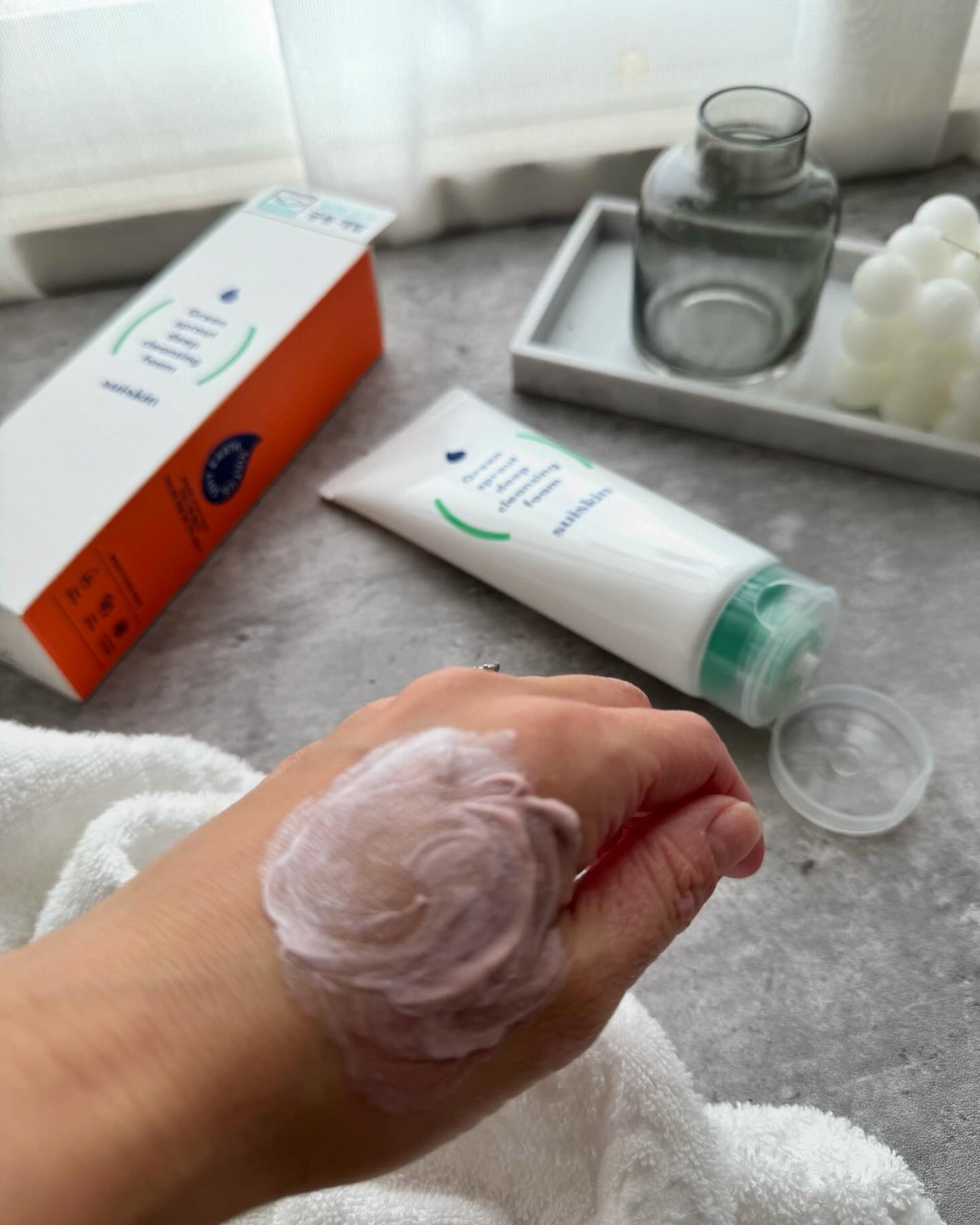 スイスキン 新芽ディープクレンジングフォーム/suiskin/洗顔フォームを使ったクチコミ(4枚目)