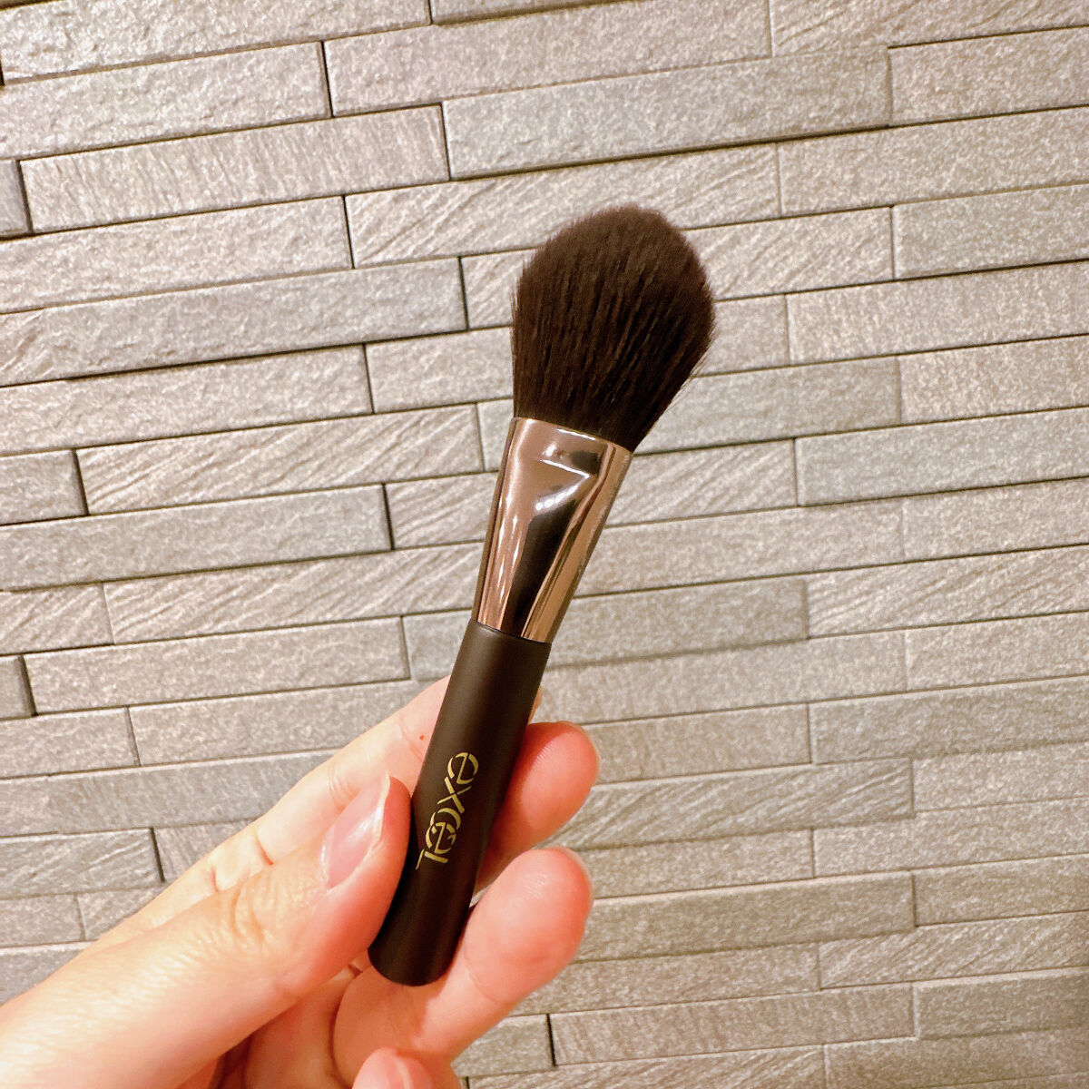 ハイライトチークブラシ/excel/メイクブラシを使ったクチコミ（2枚目）