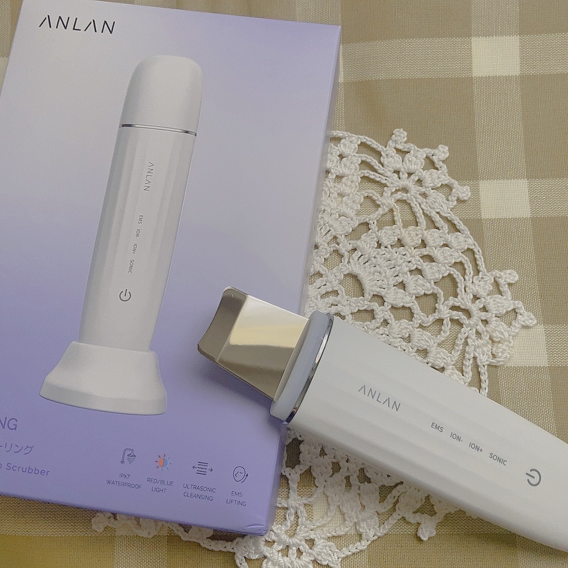 ウォーターピーリング超音波美顔器/ANLAN/美顔器・マッサージを使ったクチコミ（1枚目）