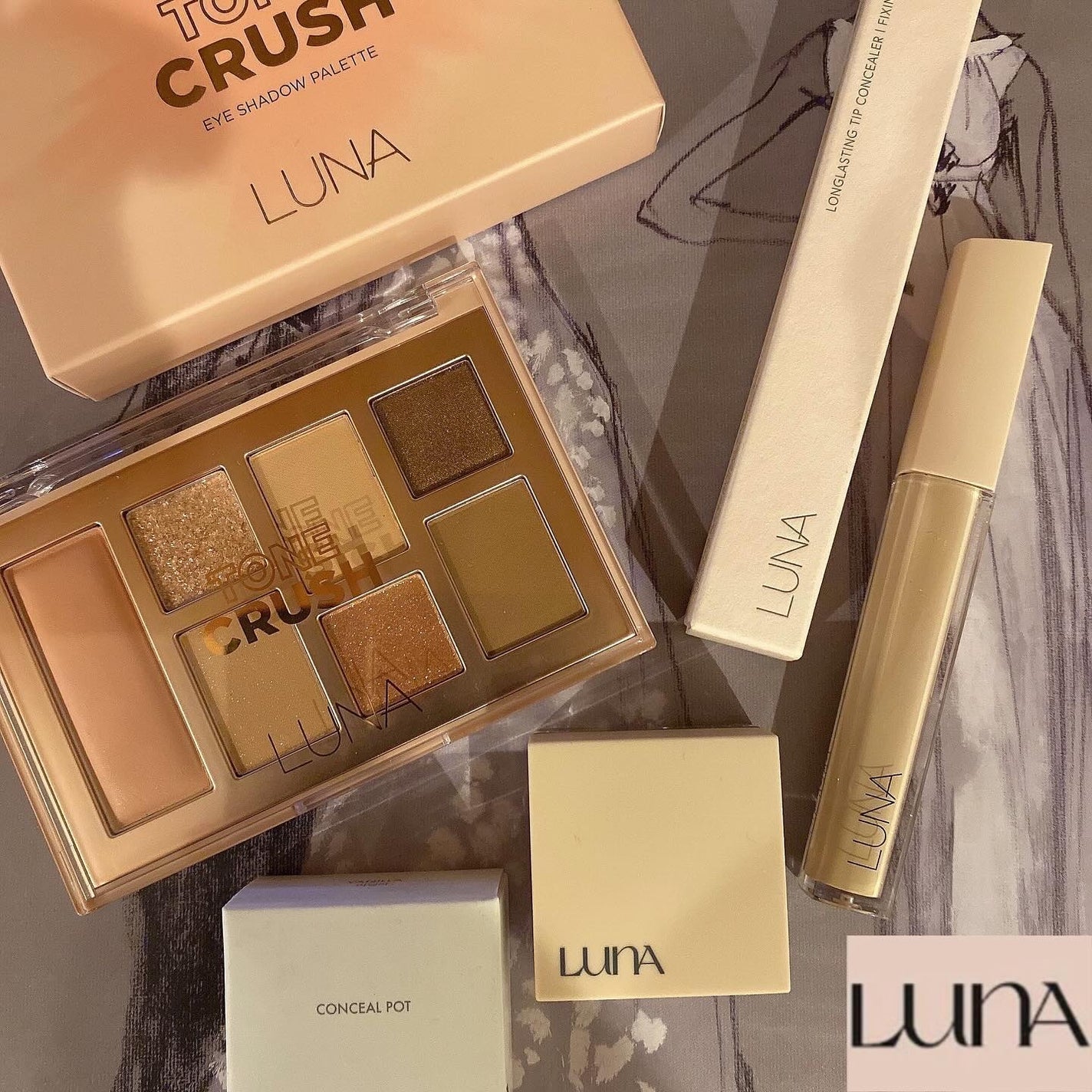 トーンクラッシュアイシャドウパレット/LUNA/アイシャドウパレットを使ったクチコミ(1枚目)