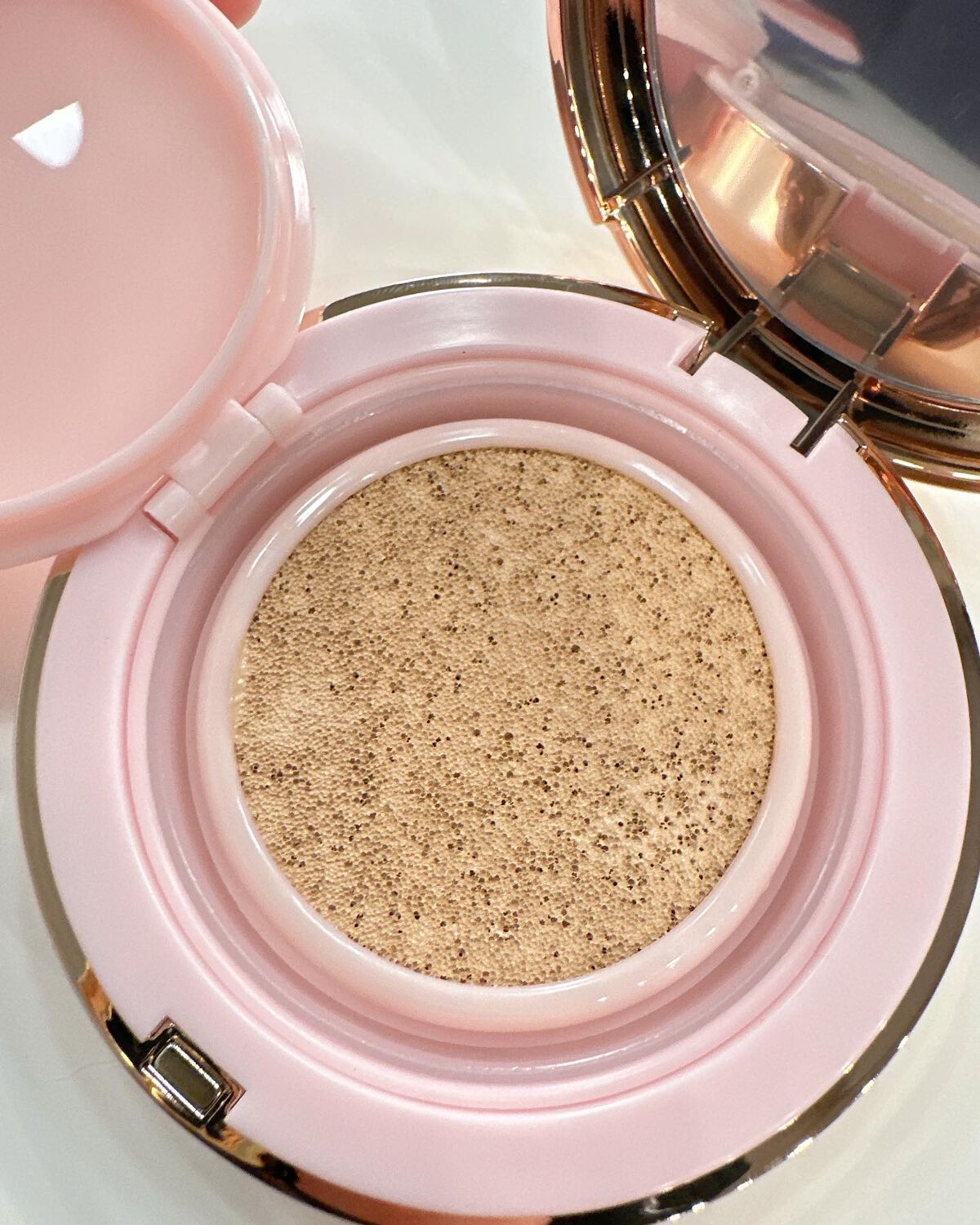 ピンクティーツリーカバークッション/APLIN/クッションファンデーションを使ったクチコミ(6枚目)