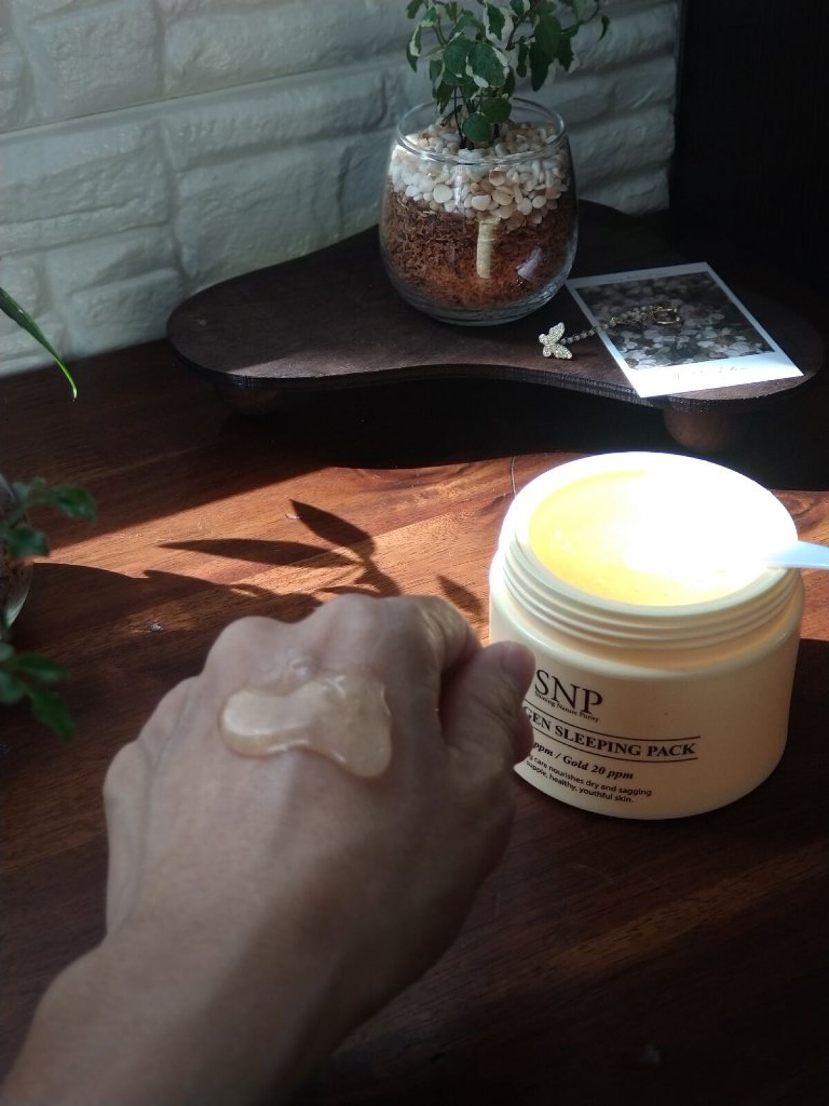 SNP ゴールド コラーゲン スリーピング パック/SNP/シートマスク・パックを使ったクチコミ（3枚目）