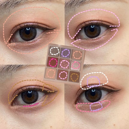 マテリアルカラーパレット/leur charme/アイシャドウパレットを使ったクチコミ(2枚目)