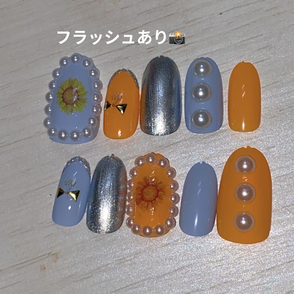 しずくネイルシール/キャンドゥ/ネイルシールを使ったクチコミ（3枚目）