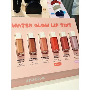 Water Glow Lip Tint/INGA/口紅を使ったクチコミ（2枚目）