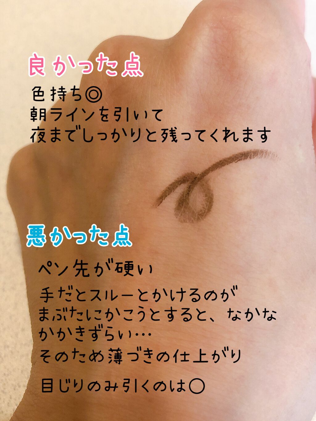 「密着アイライナー」クリームペンシル/デジャヴュ/ペンシルアイライナーを使ったクチコミ（2枚目）