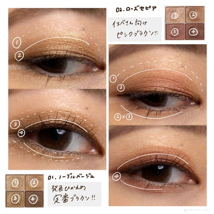 シルキースフレアイズ/キャンメイク/アイシャドウパレットを使ったクチコミ(2枚目)