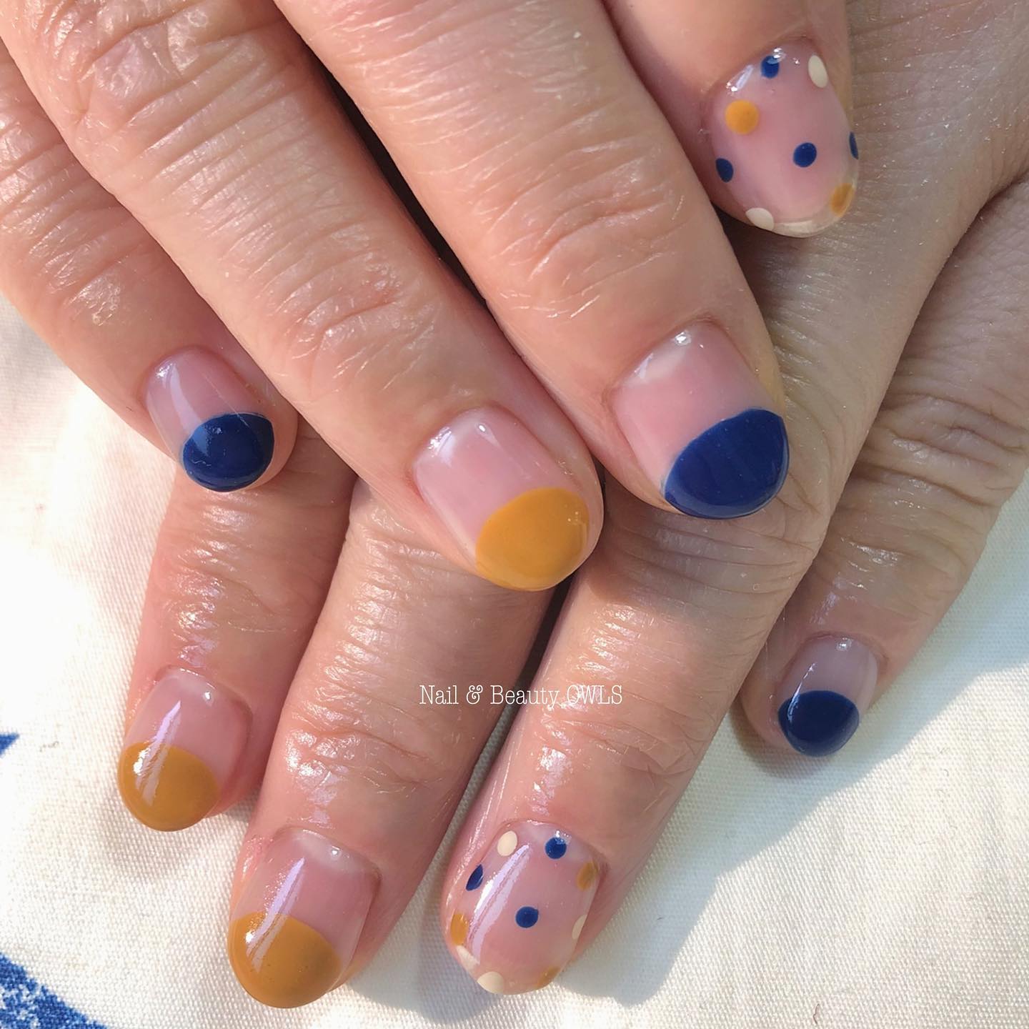 #カラフルネイル,#個性的ネイル,#個性派ネイル,#シンプルネイル,#フレンチネイル,#ドットネイル,#セルフネイルのネイルデザイン