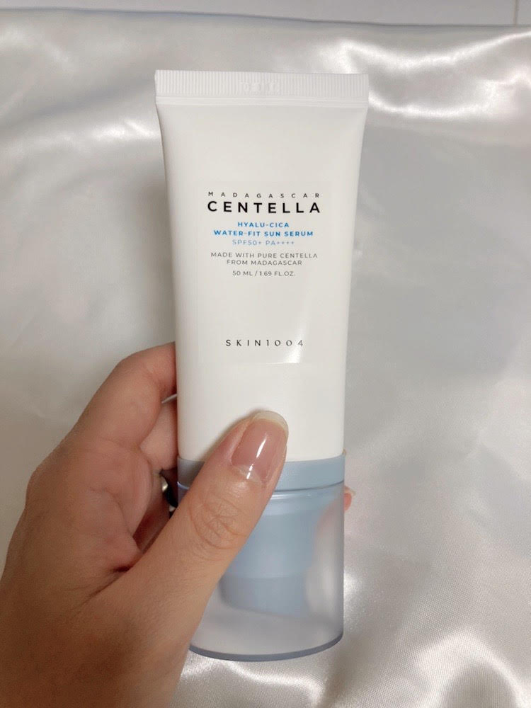 ヒアルーシカ ウォーターフィット サンセラム/SKIN1004/日焼け止めローションを使ったクチコミ(2枚目)