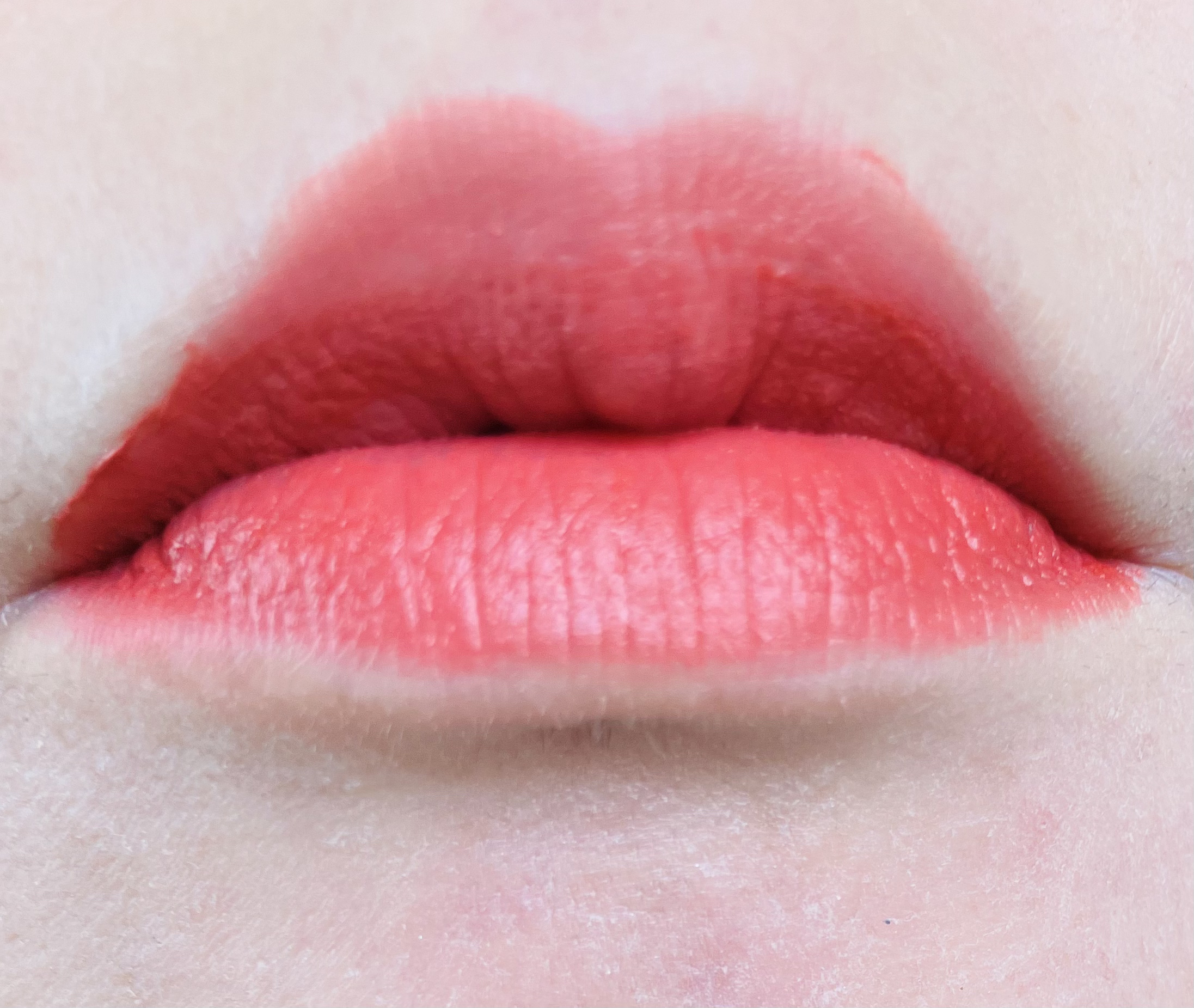 スーパーマットリップ＆チークマッド/INTO U/口紅を使ったクチコミ（3枚目）