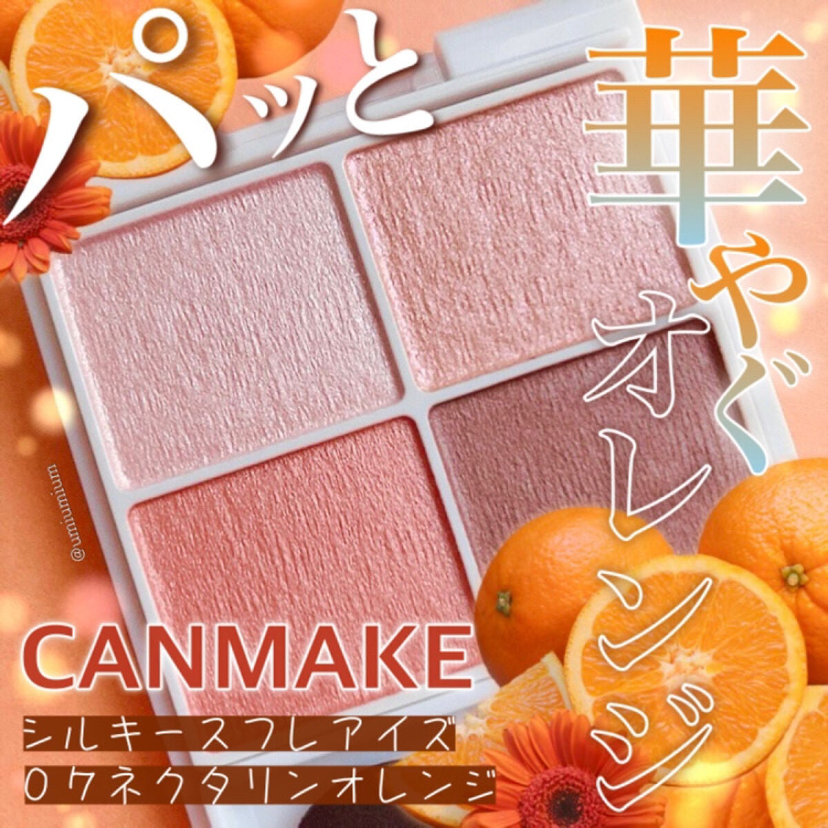 シルキースフレアイズ/キャンメイク/アイシャドウパレットを使ったクチコミ(1枚目)