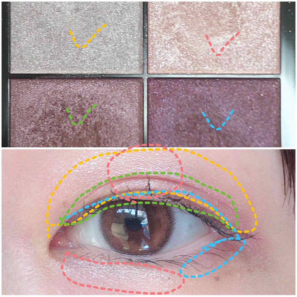 リアルクローズシャドウ/excel/アイシャドウパレットを使ったクチコミ(4枚目)