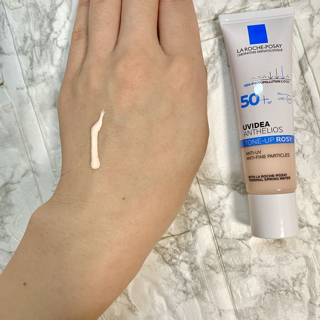 UVイデア XL プロテクショントーンアップ ローズ/ラ ロッシュ ポゼ/日焼け止めクリームを使ったクチコミ（3枚目）