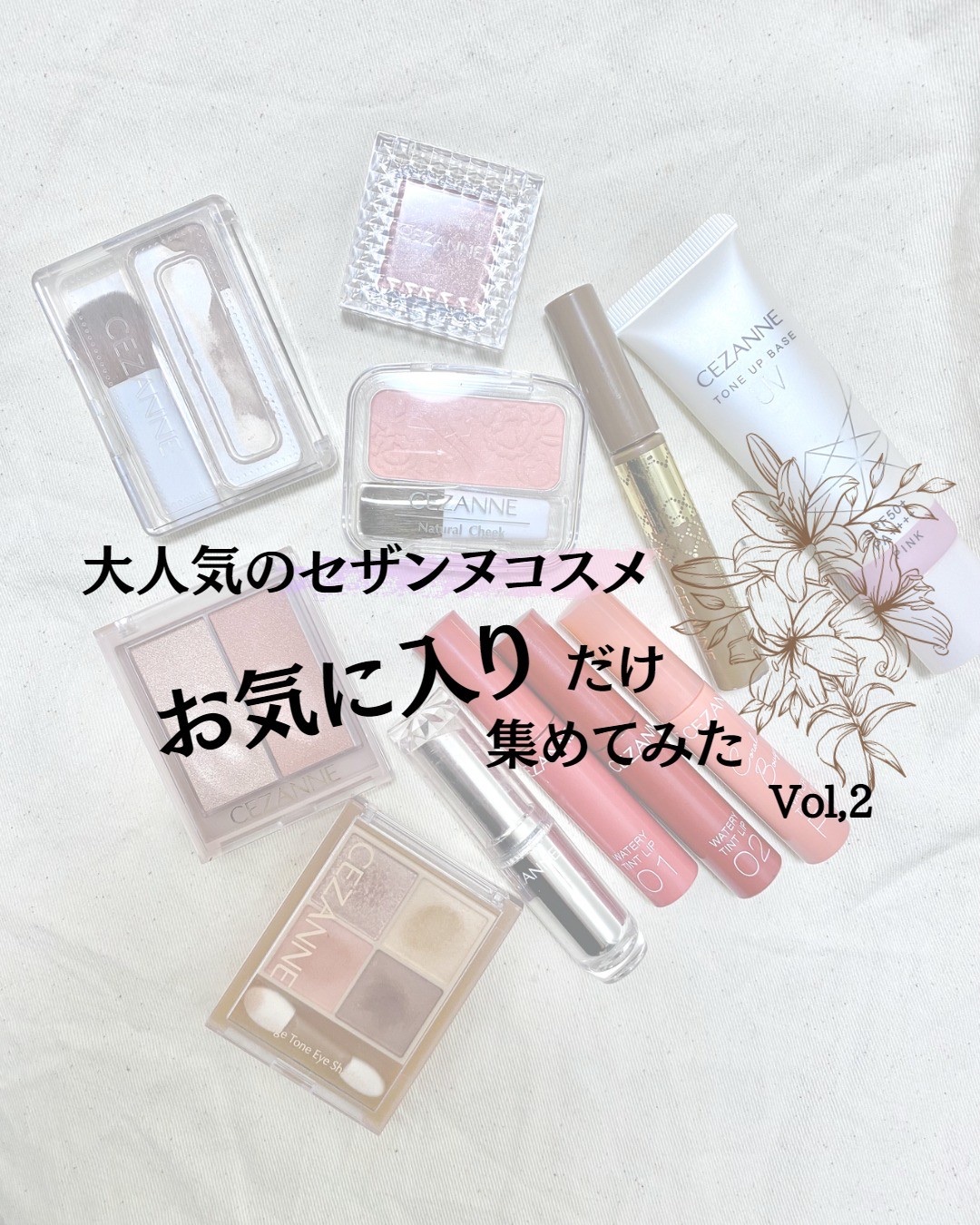 ラスティンググロスリップ/CEZANNE/口紅を使ったクチコミ（1枚目）