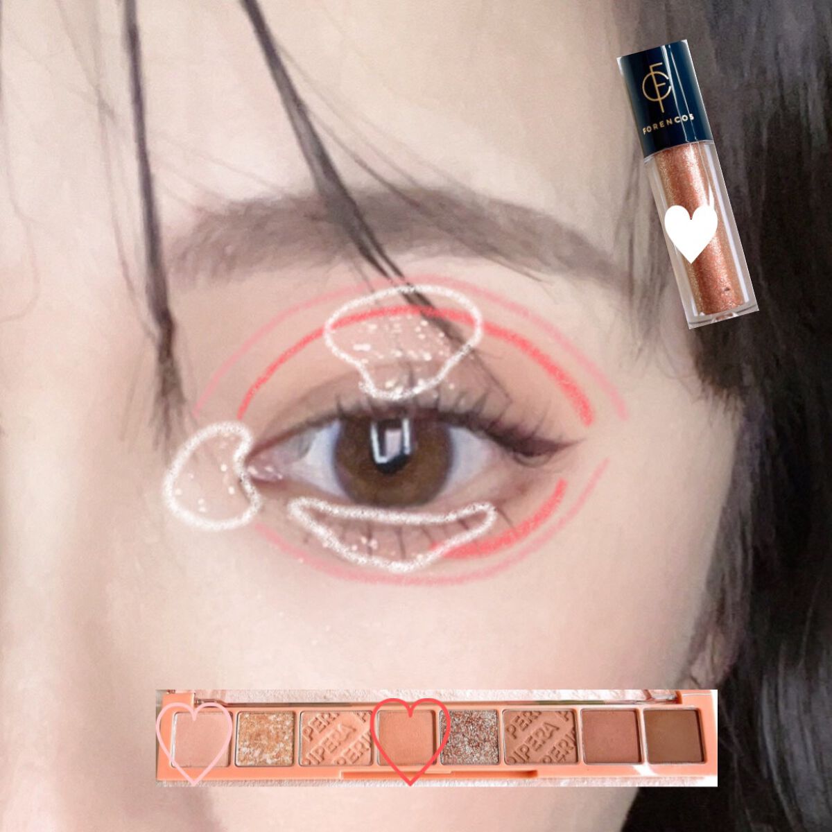 メタルグリッジー/フォレンコス/リキッドアイシャドウを使ったクチコミ（2枚目）