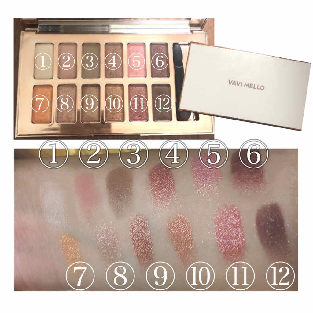 バレンタインボックス/VAVI MELLO/アイシャドウパレットを使ったクチコミ（2枚目）