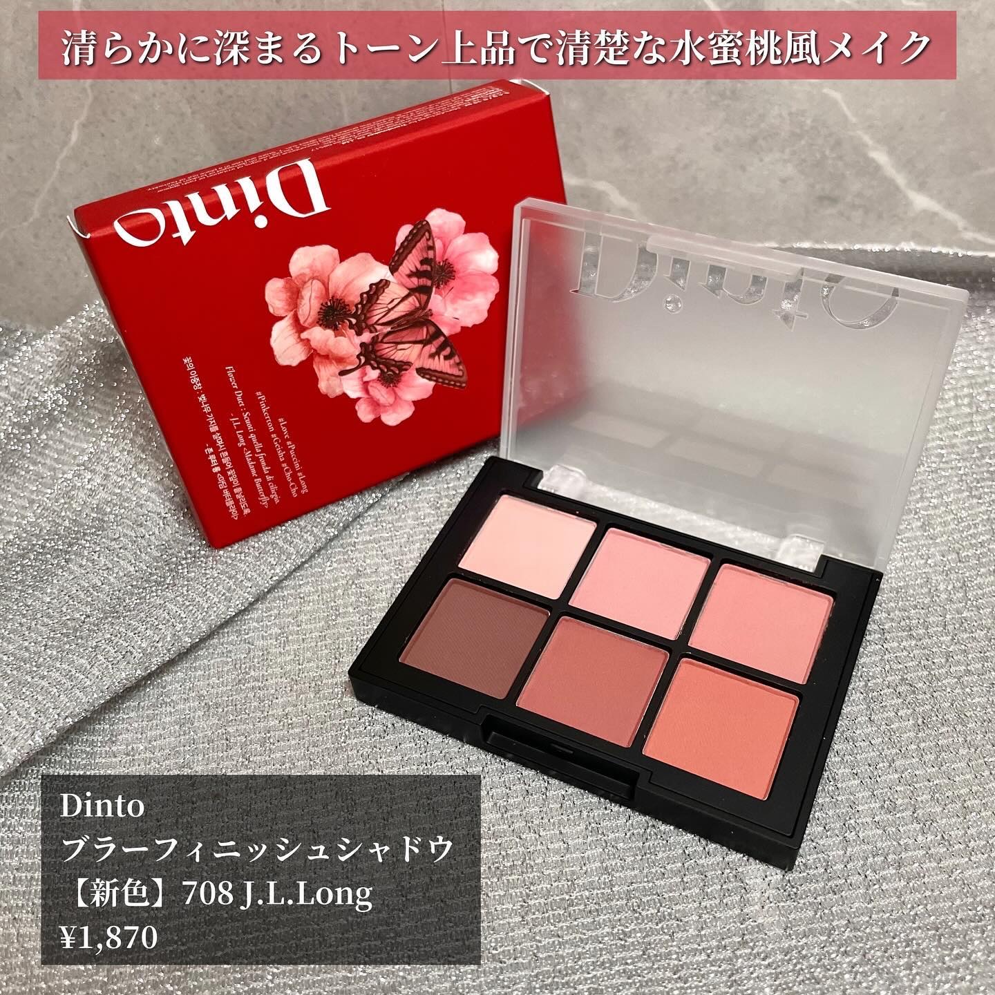 ブラーフィニシュシャドウパレット/Dinto/アイシャドウパレットを使ったクチコミ（2枚目）