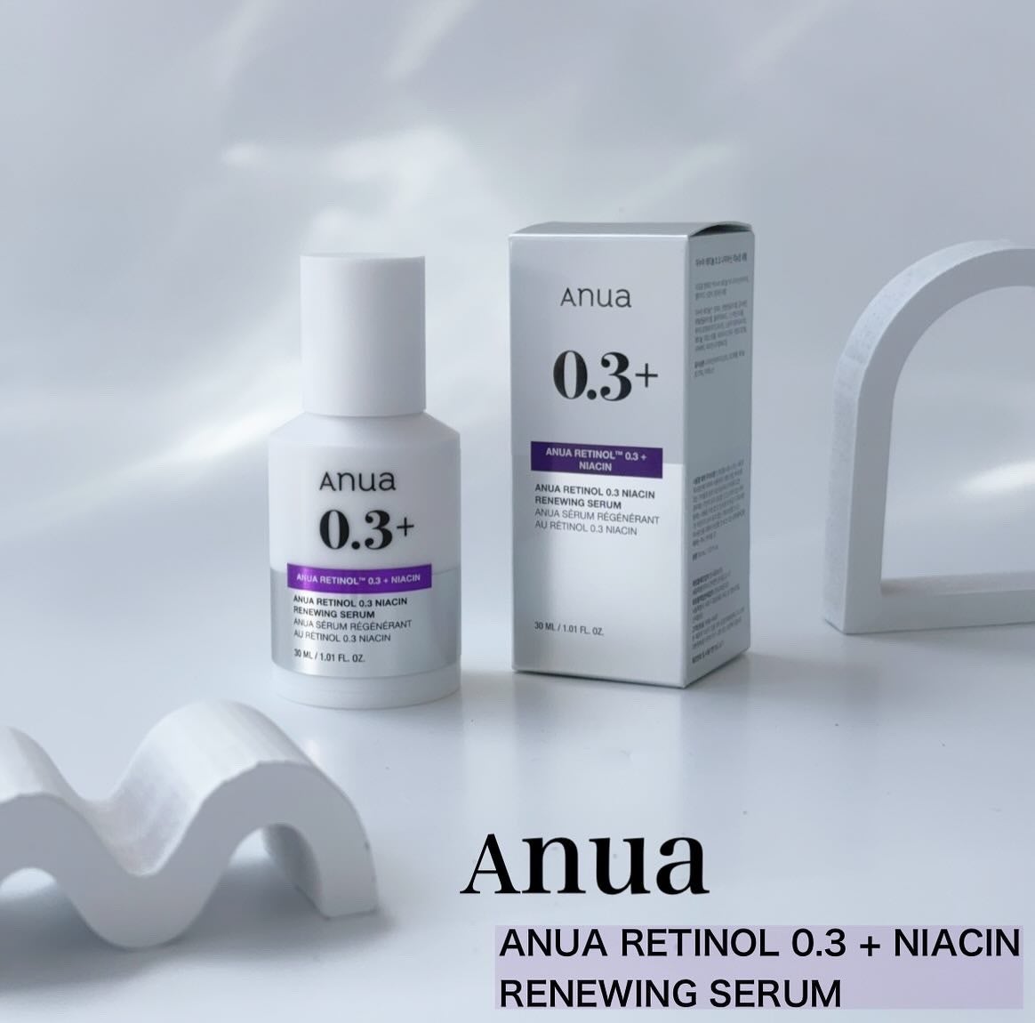 レチノール0.3 ナイアシンリニューイングセラム/Anua/美容液を使ったクチコミ(1枚目)