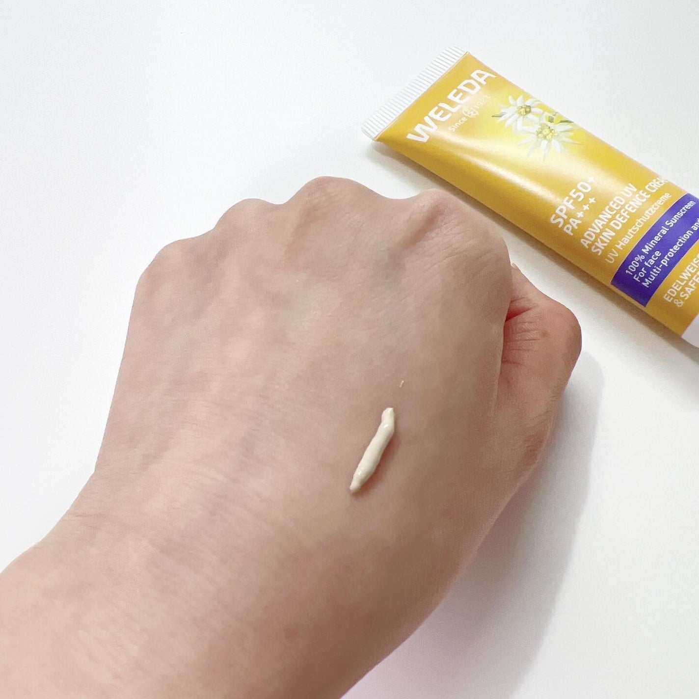 ヴェレダ エーデルワイス UVバリアクリーム/WELEDA/日焼け止めクリームを使ったクチコミ(2枚目)