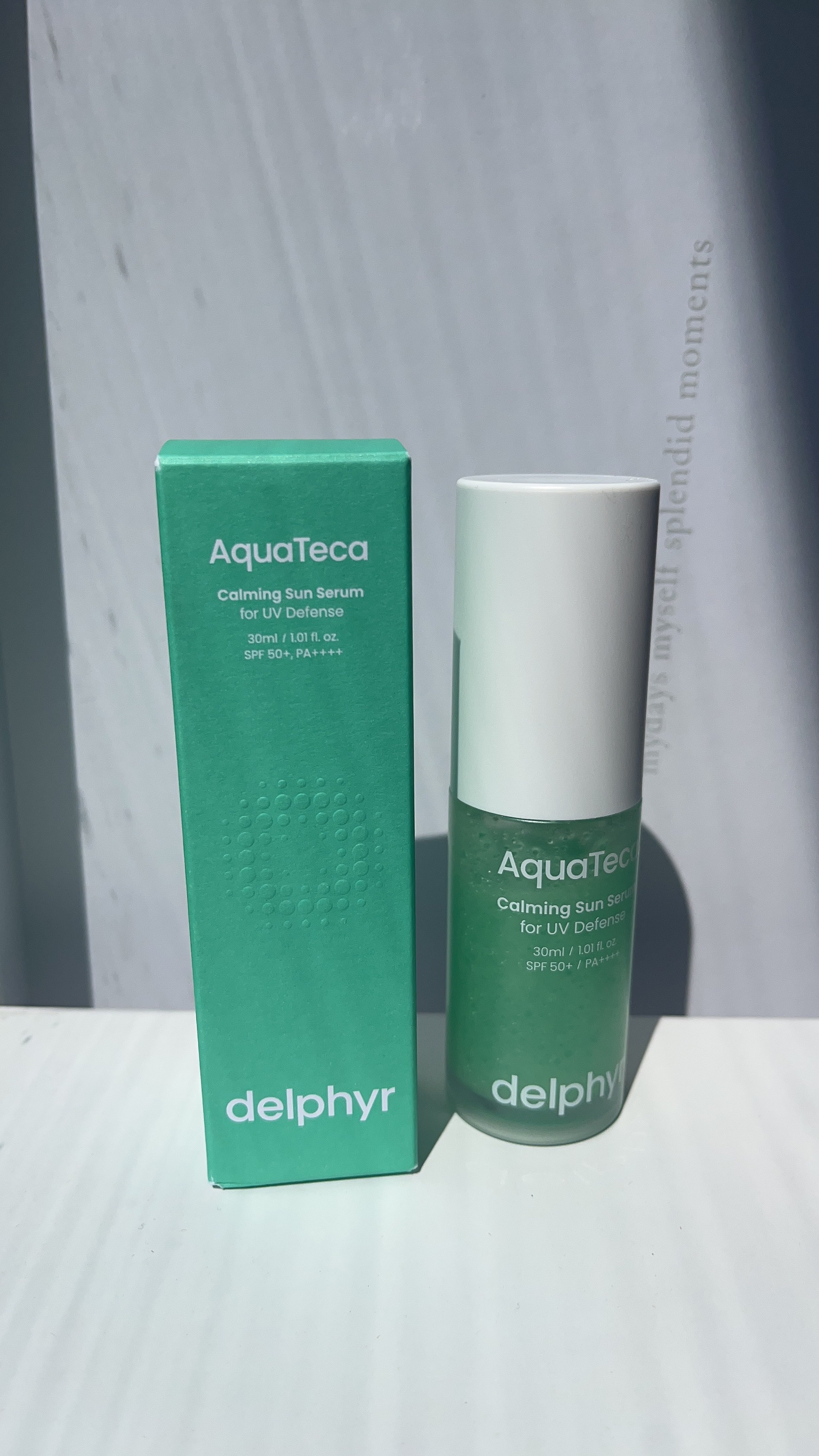 AquaTeca calming sun serum/Delphyr/日焼け止めローションを使ったクチコミ（1枚目）