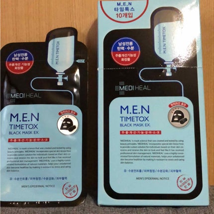 MEDIHEAL  M.E.N TIMETOX ブラックマスク EX.