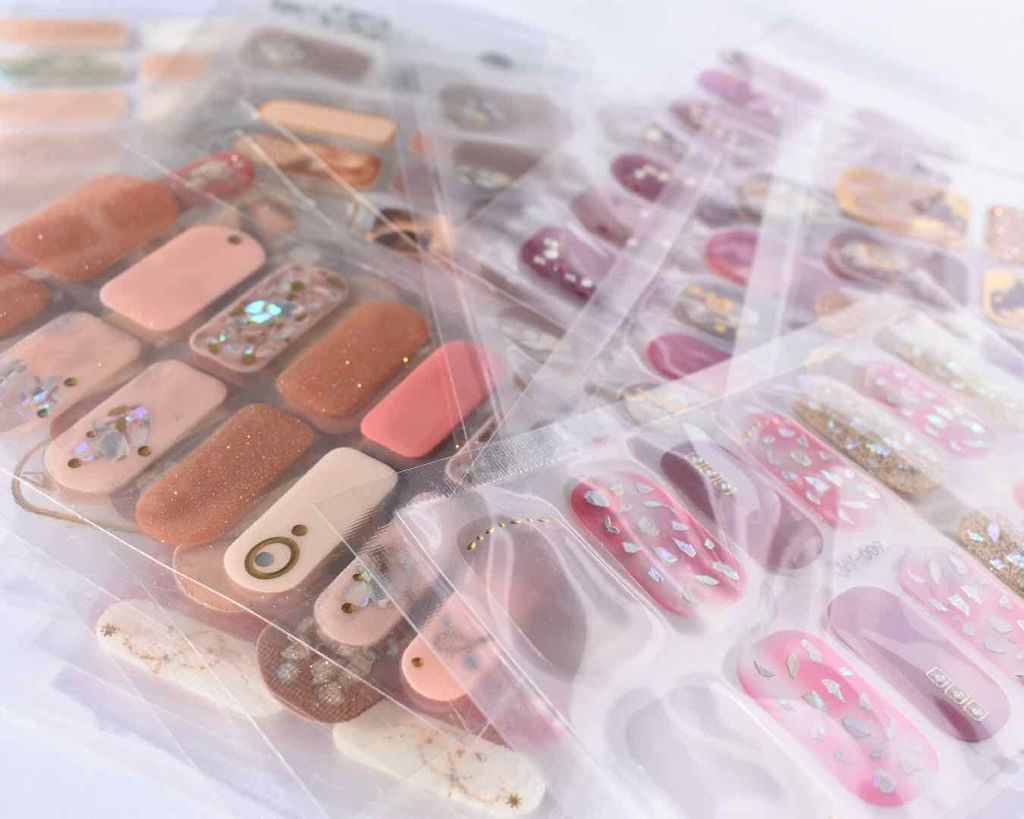 ネイルシール/Qoo10/ネイルシールを使ったクチコミ(1枚目)