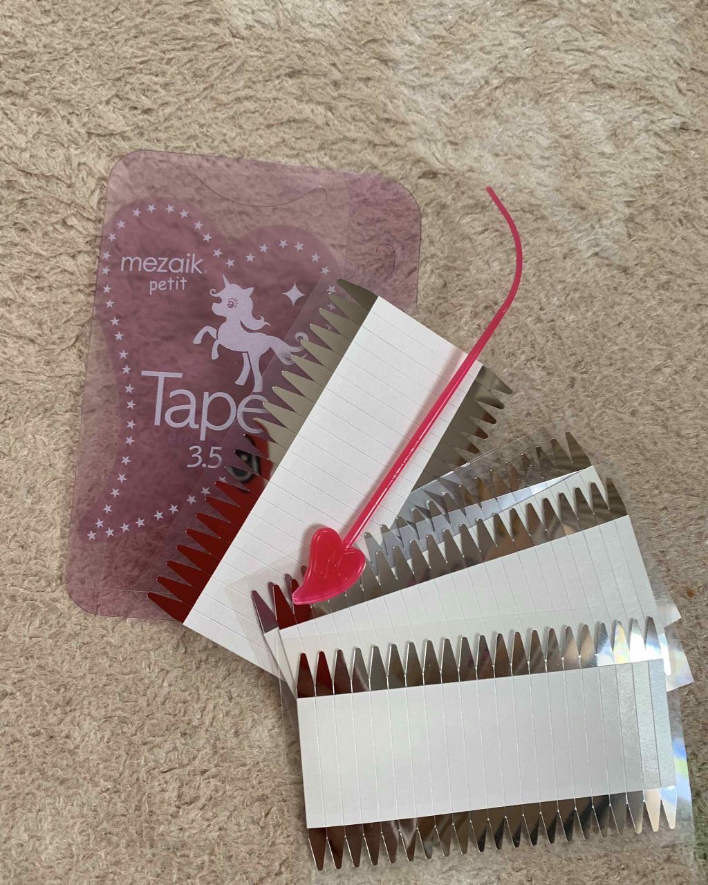 petitテープ3.5/メザイク/二重まぶた用アイテムを使ったクチコミ(2枚目)