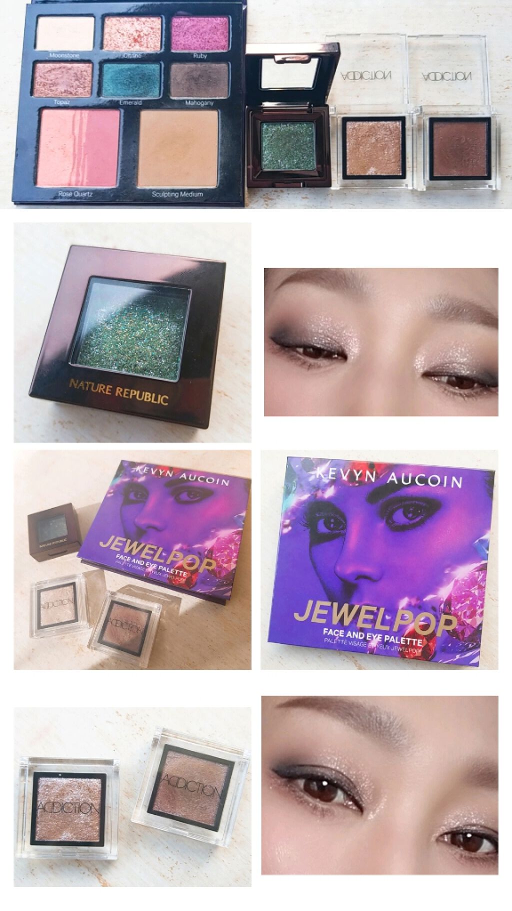 JEWELPOP/FACE AND EYE PALETTE/Kevyn Aucoin/アイシャドウパレットを使ったクチコミ（1枚目）