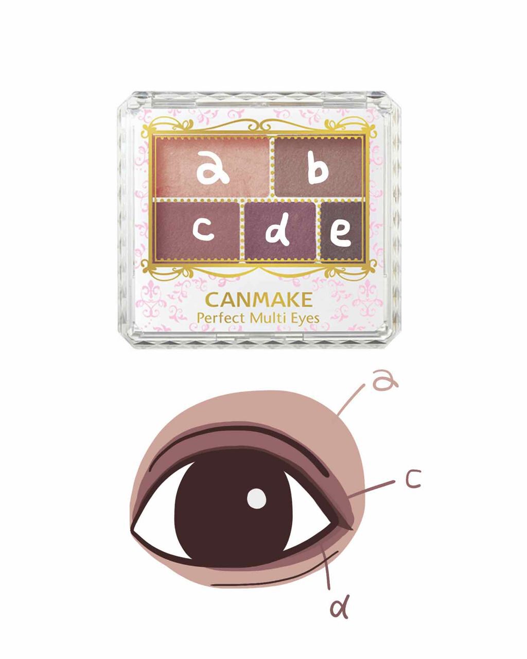 パーフェクトマルチアイズ/キャンメイク/アイシャドウパレットを使ったクチコミ(2枚目)