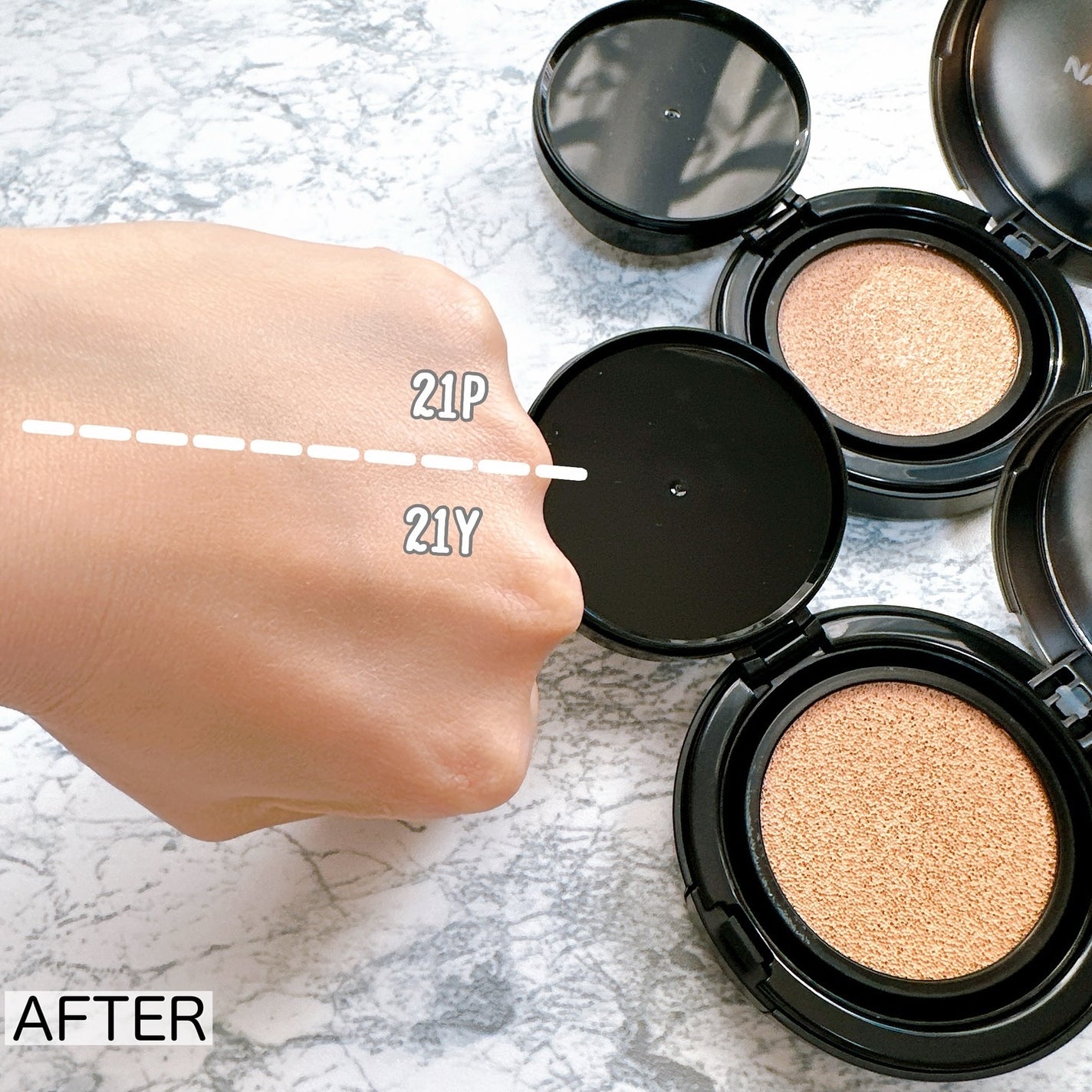 ネーミング ゼログラビティ カバーフィットクッション/NAMING./クッションファンデーションを使ったクチコミ(7枚目)