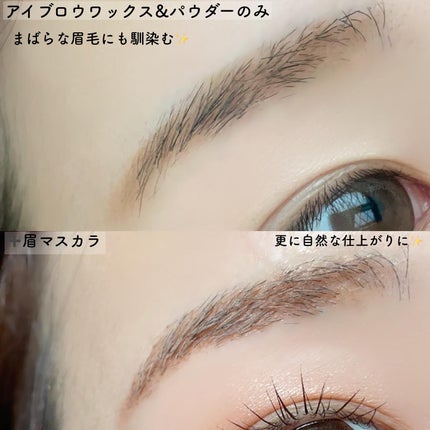 アイブロウワックス&パウダー/CEZANNE/アイブロウを使ったクチコミ(4枚目)