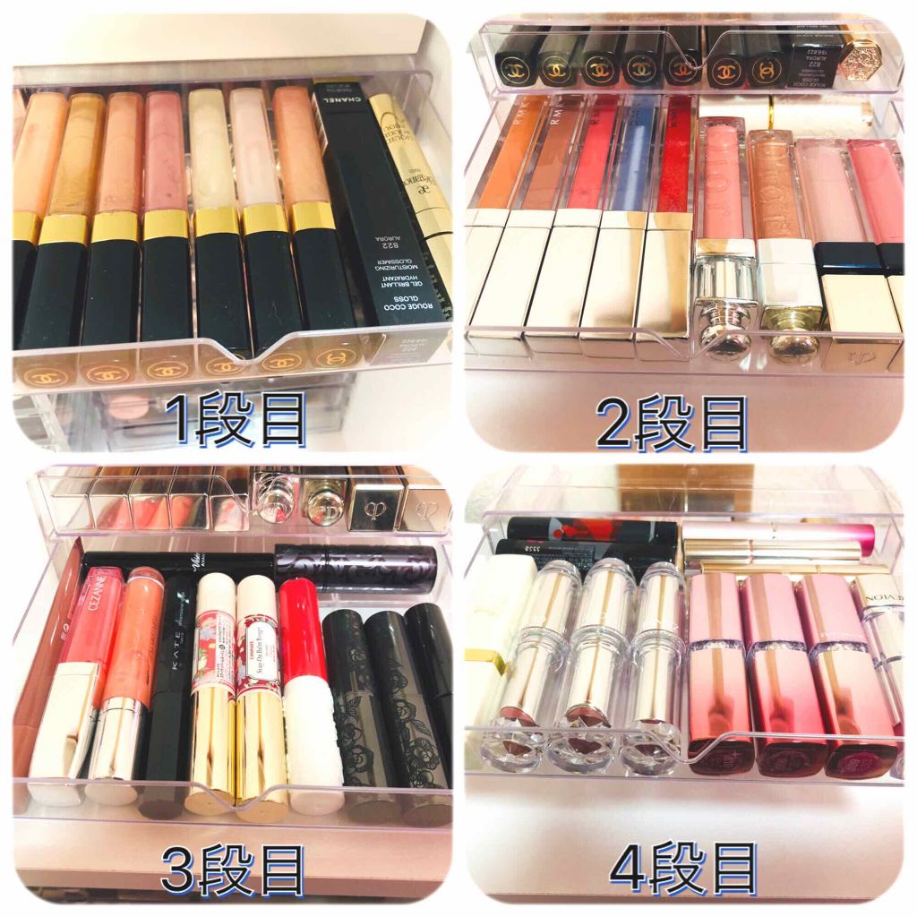 3段式クリアーケース/DAISO/その他化粧小物を使ったクチコミ（2枚目）