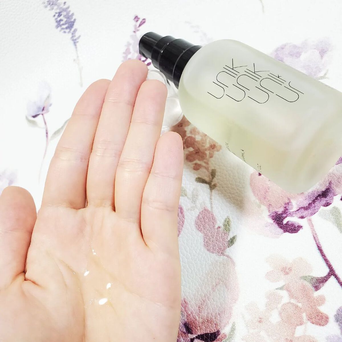 スタイリングナノシルクヘアオイル/UNIK/その他スタイリングを使ったクチコミ（3枚目）