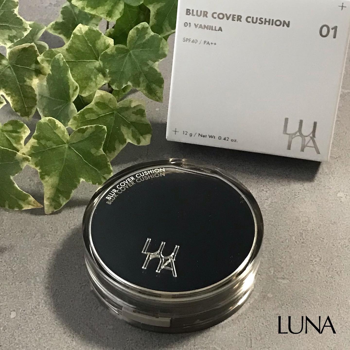 ブラーカバークッション/LUNA/クッションファンデーションを使ったクチコミ（1枚目）