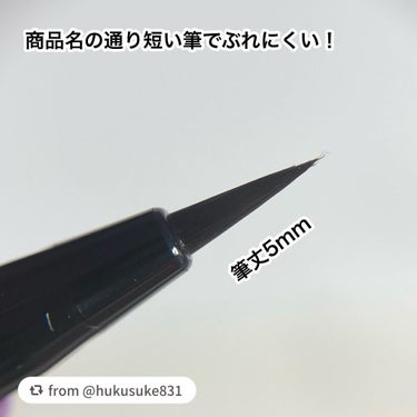 「密着アイライナー」ショート筆リキッド/デジャヴュ/リキッドアイライナーを使ったクチコミ（3枚目）