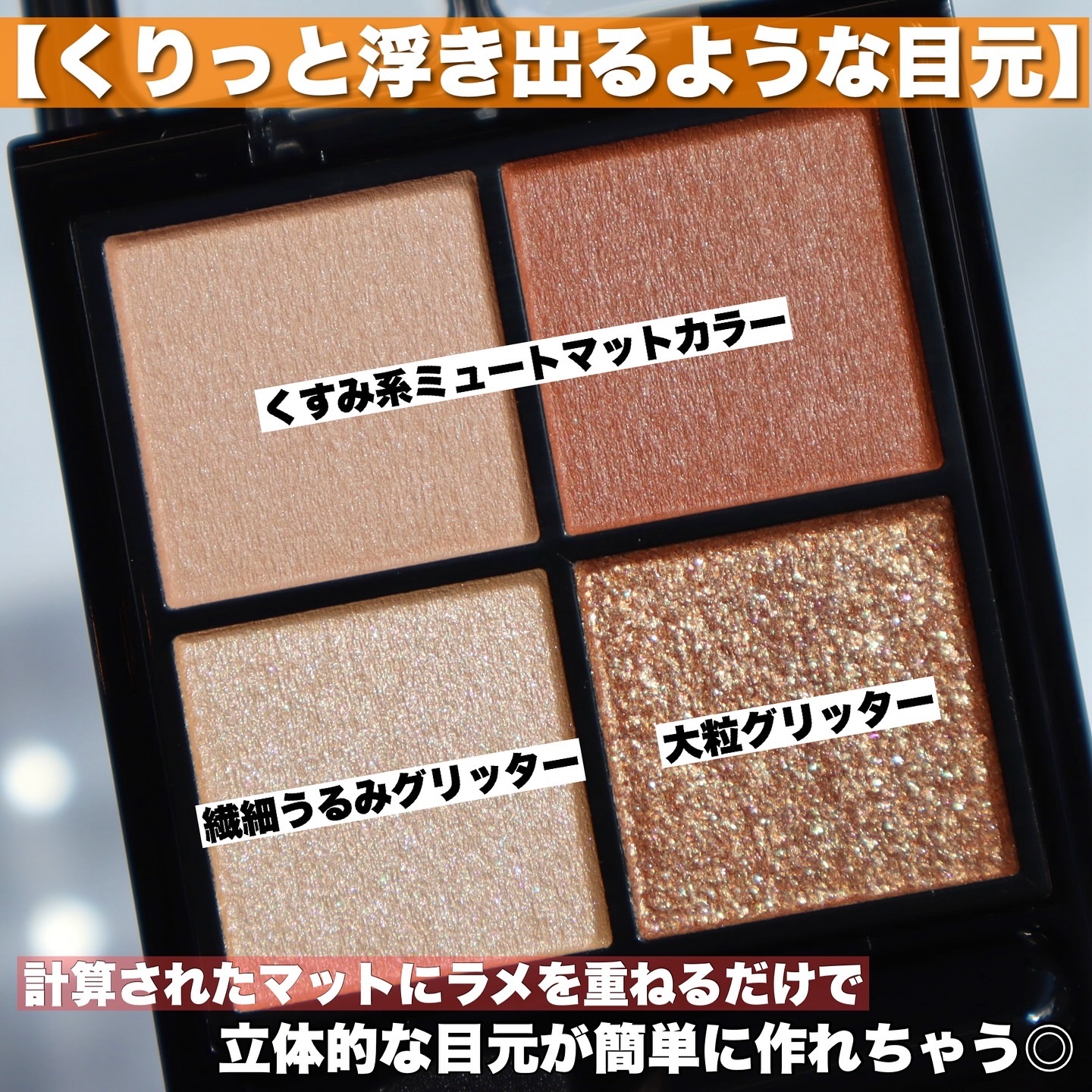 ケイト ポッピングシルエットシャドウ/KATE/アイシャドウパレットを使ったクチコミ（3枚目）