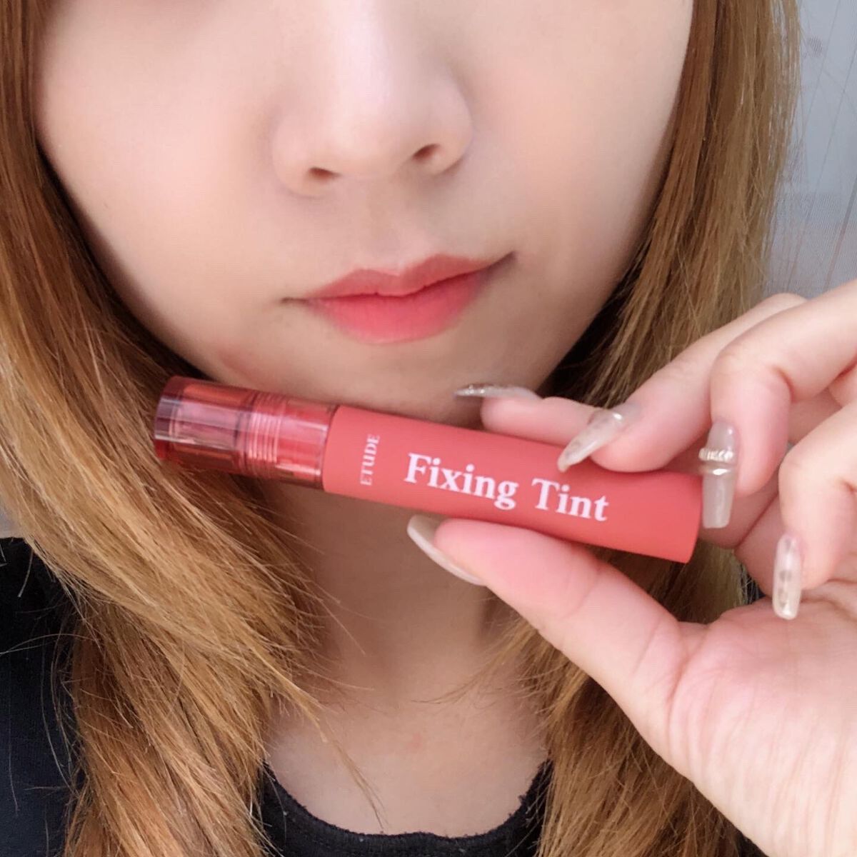 フィクシングティント メランジローズ（新パッケージ）/ETUDE/リップティントを使ったクチコミ（1枚目）