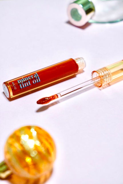 ミネラルティントオイル #09 モーニングスター/4U2/リップティントを使ったクチコミ(2枚目)