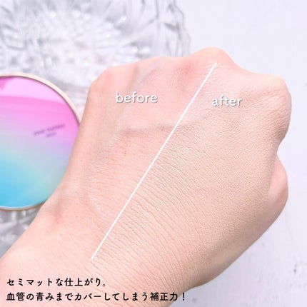 ピンクティーツリーカバークッション/APLIN/クッションファンデーションを使ったクチコミ(3枚目)