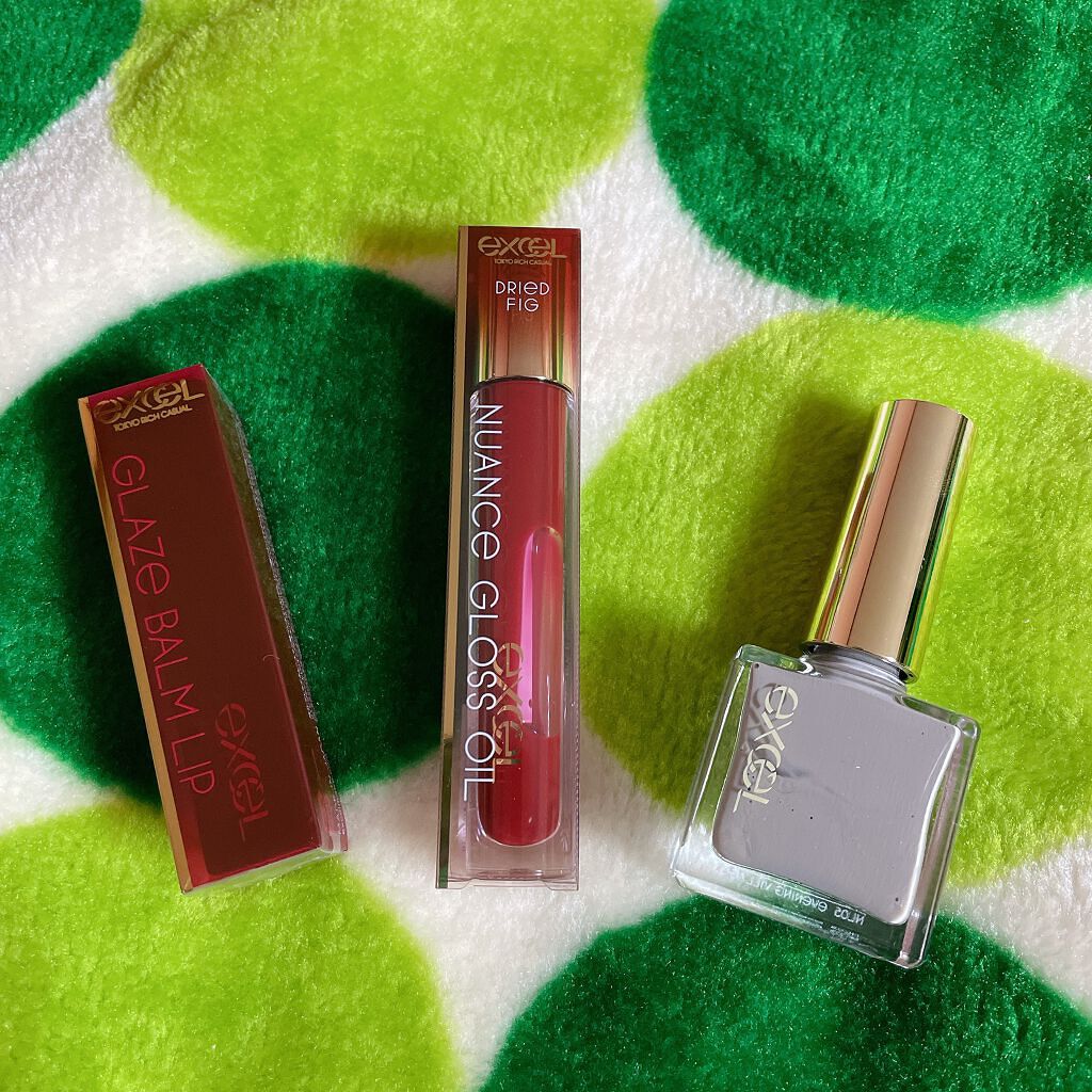 グレイズバームリップ/excel/口紅を使ったクチコミ（3枚目）