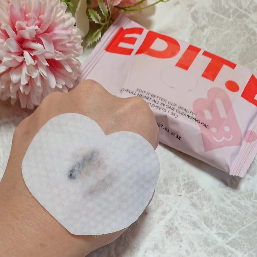 ジョイフルハートオールインワンクレンジングパッド/EDIT.B/クレンジングシートを使ったクチコミ(4枚目)