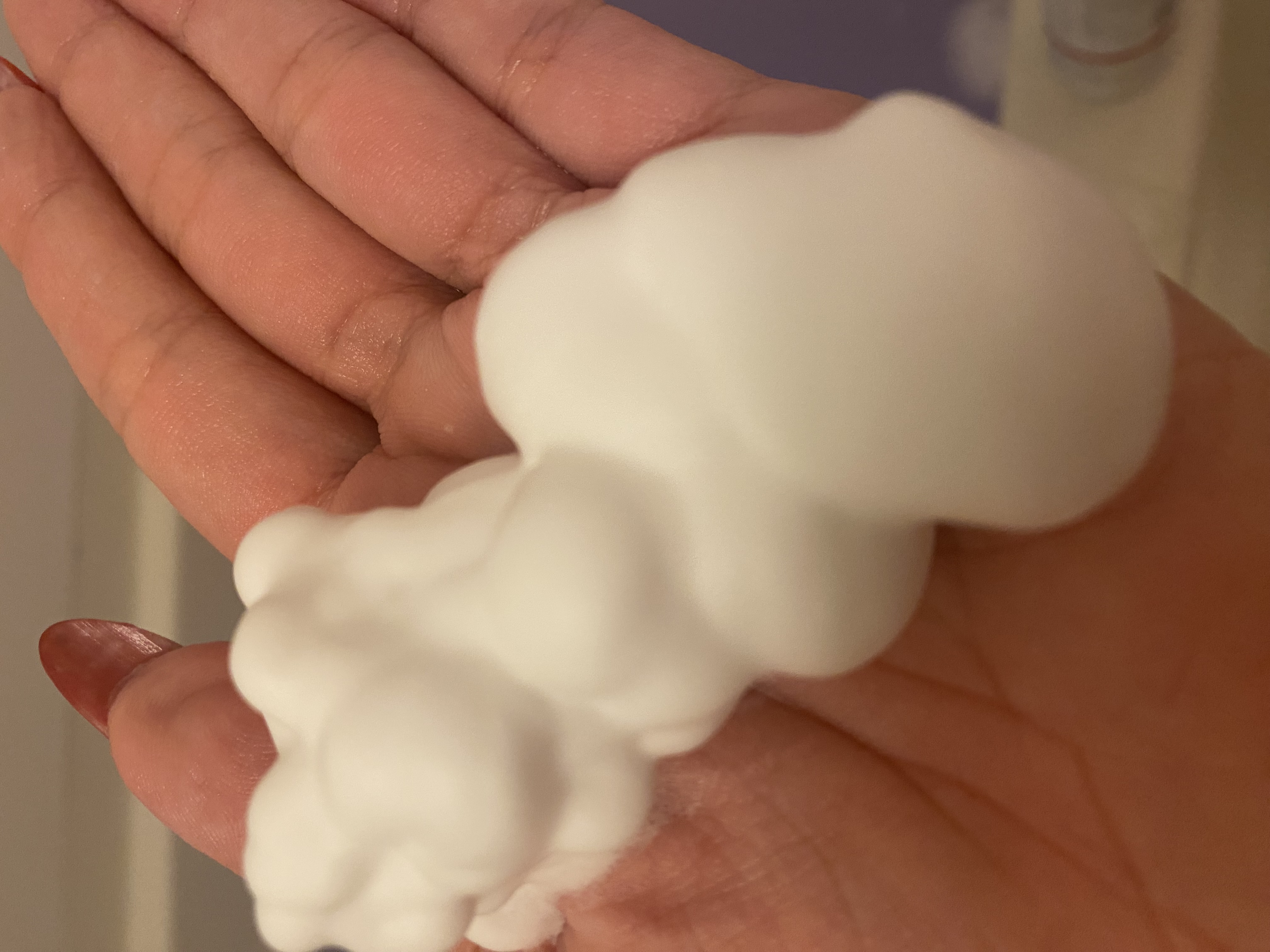 ホイップフォームフェイシャルウォッシュ/BORDER FREE cosmetics/洗顔フォームを使ったクチコミ（2枚目）