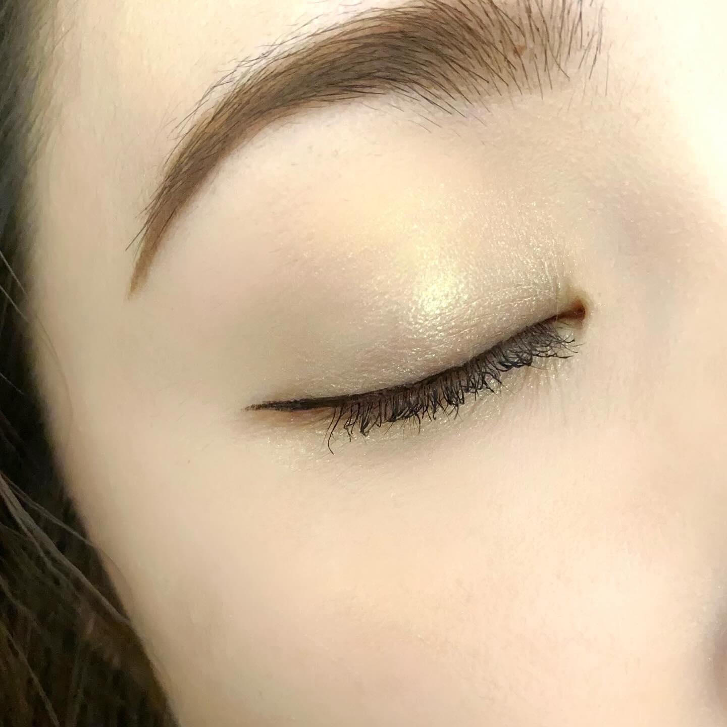 オンブル エサンシエル 222 ジェイド ファセッテ(メタリック)/CHANEL/単色アイシャドウを使ったクチコミ（2枚目）