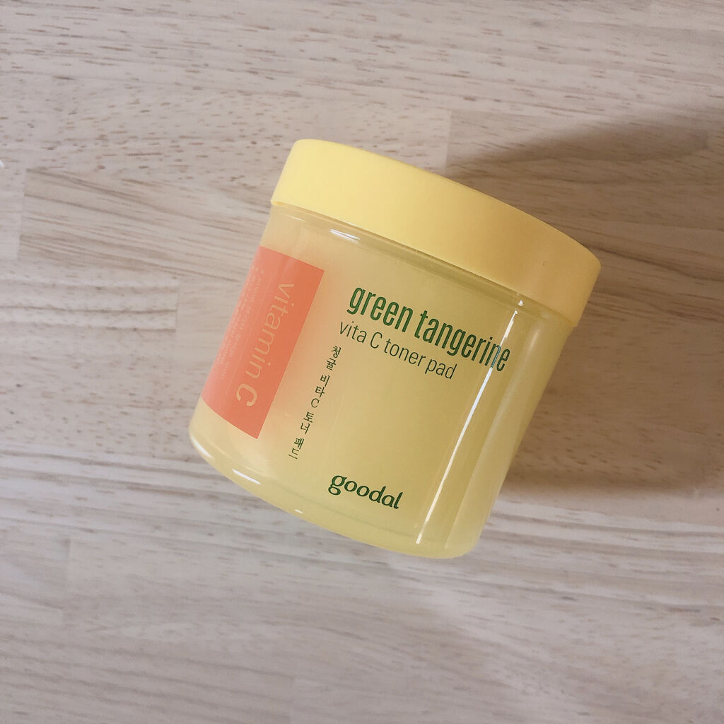 グリーンタンジェリン ビタCダークスポットケアパッド/goodal/トナーパッドを使ったクチコミ（1枚目）
