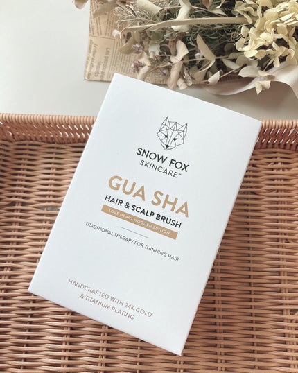 プレミアム FOX カッサ ウッド ミニハート ヘアブラシ/SNOW FOX SKINCARE/ヘアブラシを使ったクチコミ(6枚目)