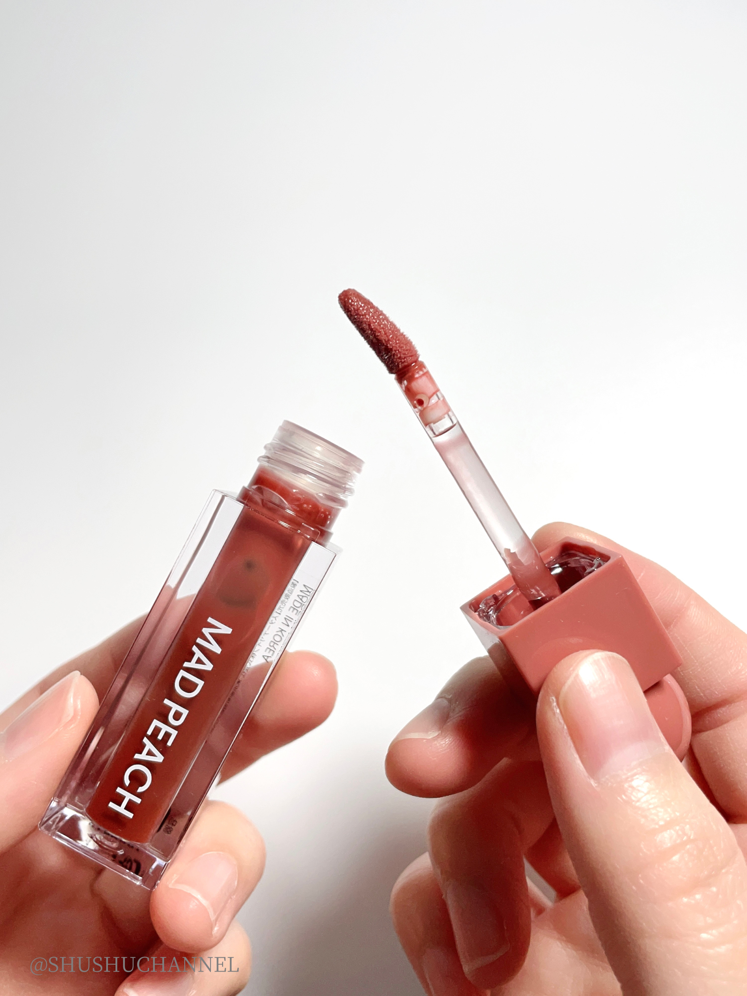 マッドピーチグロウフィットムードグロス 01 DEWY ROSE/MAD PEACH/リップグロスを使ったクチコミ（3枚目）