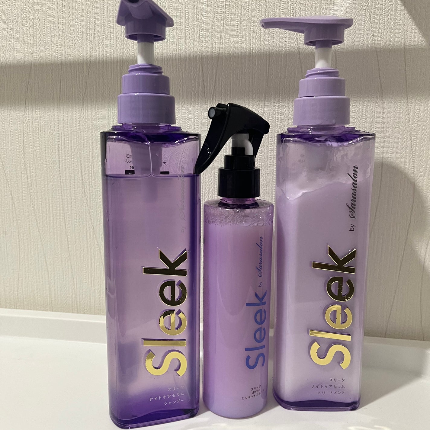 スリークバイサラサロン ナイトケアセラム シャンプー/トリートメント/スリーク by サラサロン/市販シャンプーを使ったクチコミ(1枚目)