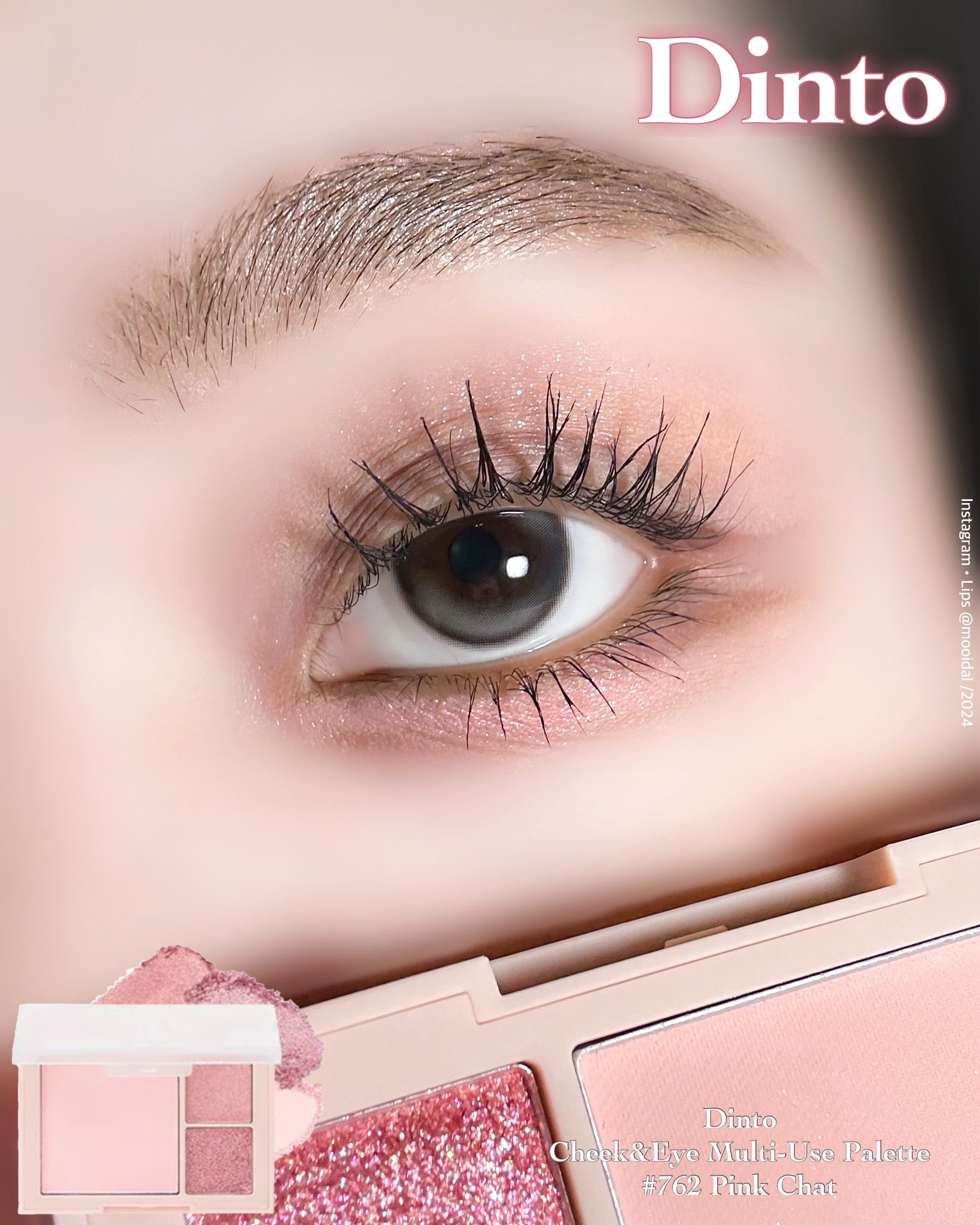 （ルシャブートコレクション）チーク＆アイ マルチユーズ パレット 762 Pink Chat/Dinto/パウダーチークを使ったクチコミ（1枚目）